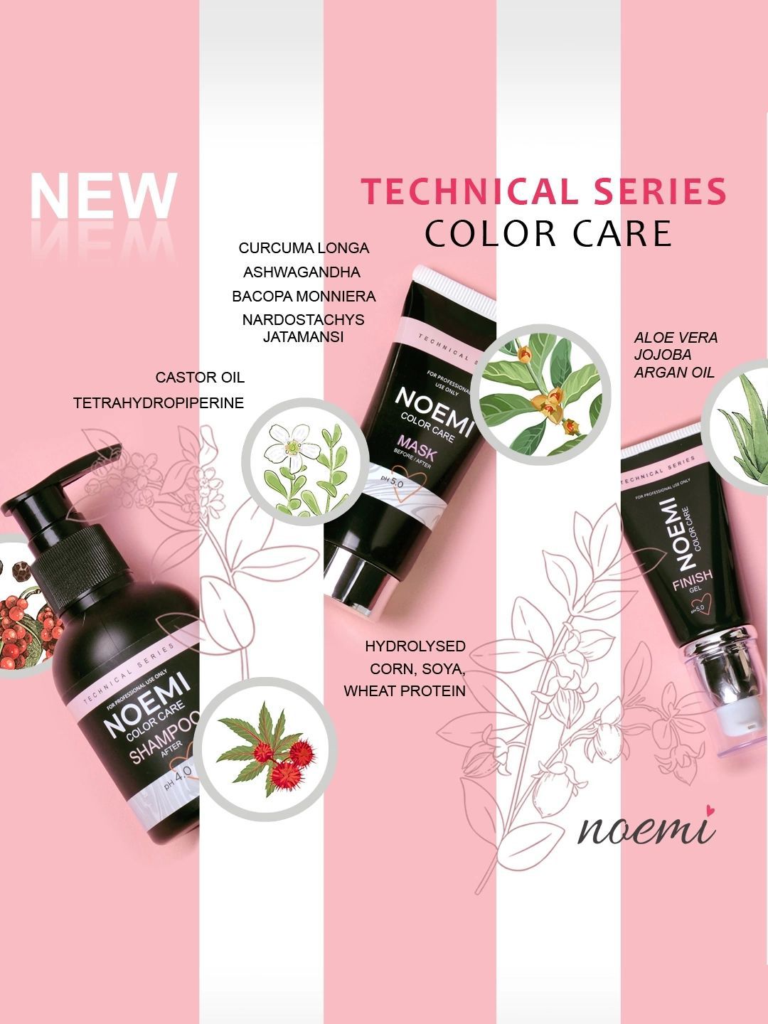 Limpiador De Cejas Cuidado De Color | Afer Care Shampoo Noemi 100 ml